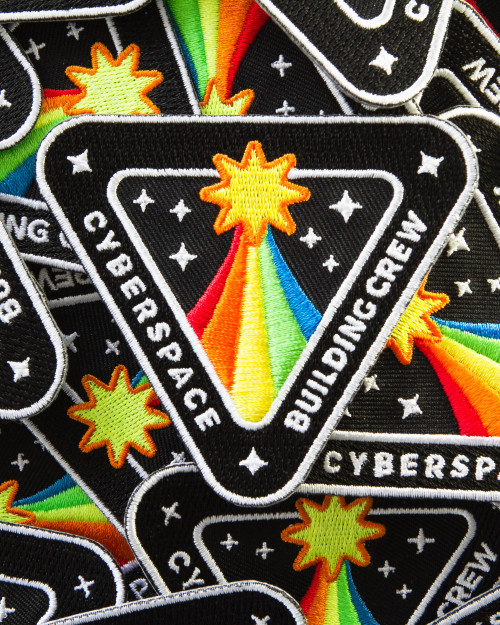 Embroidered patches Cyberspace Building Crew