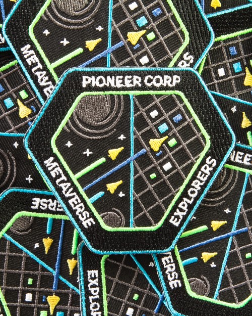 Embroidered patches Metaverse Explorers