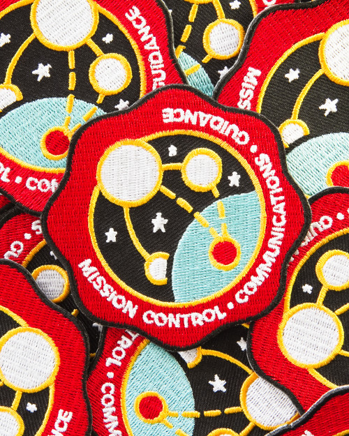 Embroidered patches Mission Control