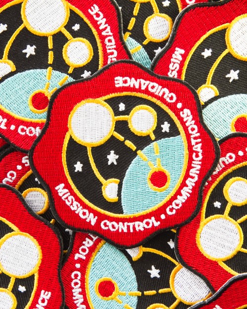 Embroidered patches Mission Control