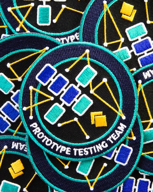 Embroidered patches Prototype Testing Team