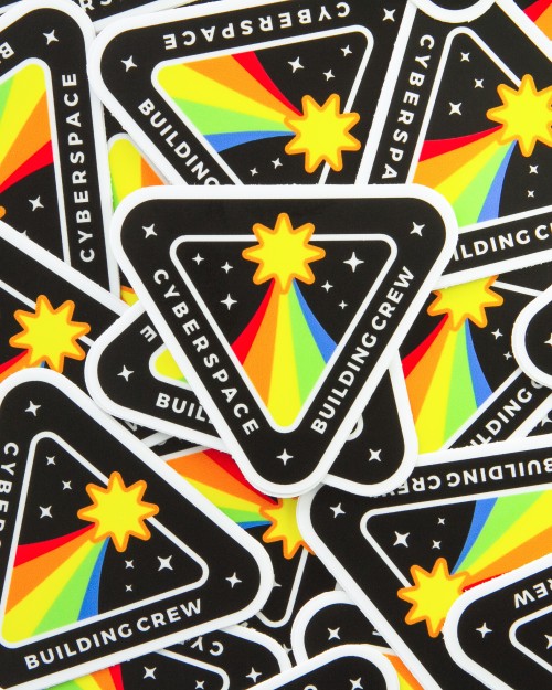 Stickers Cyberspace Building Crew
