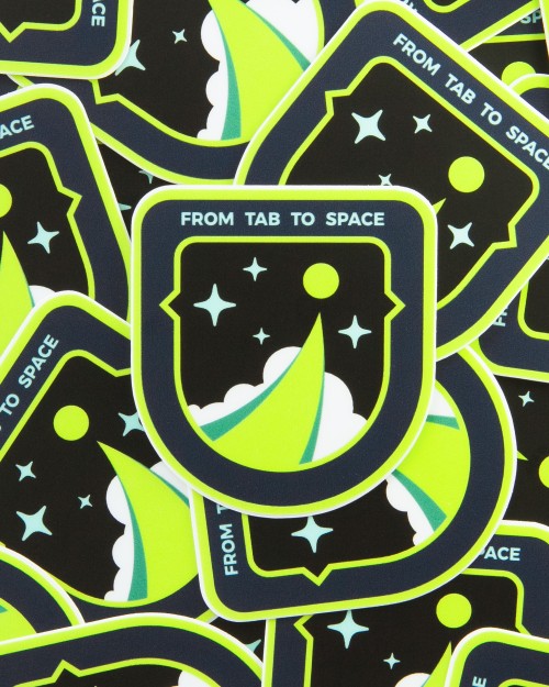 Stickers From Tab To Space
